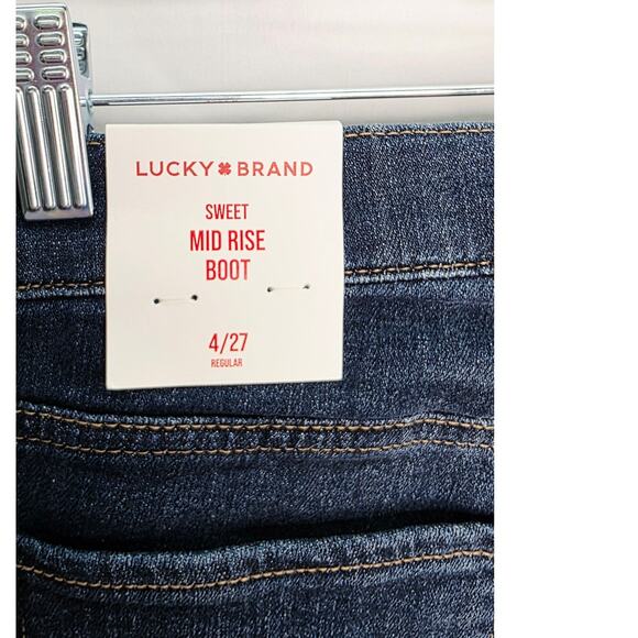Lucky Brand Sweet  Mid Rise Blue  Denim Boot Cut Women's  Jeans Size 4/27 - Picture 8 of 12